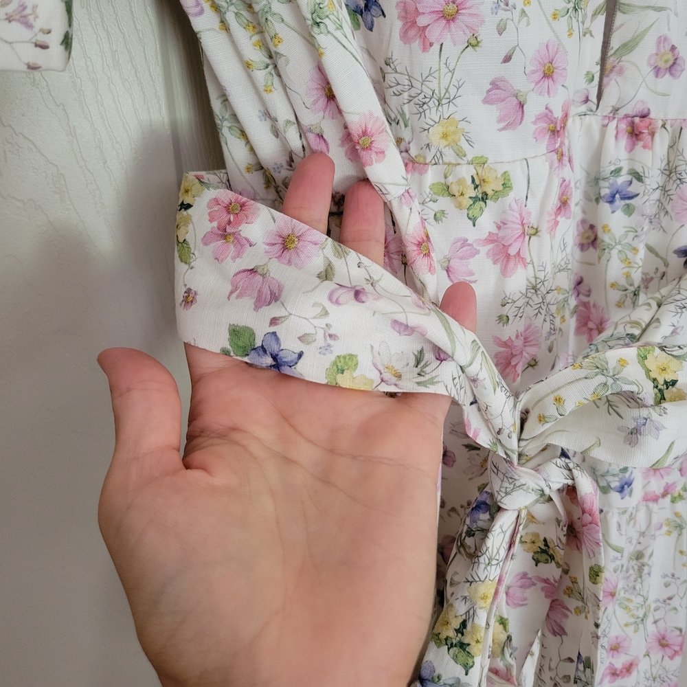 Versa Everywhere Dress With Nursing Zippers In Sweet Wildflowers - Picture 7 of 9